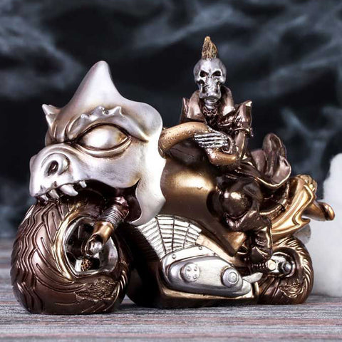 Ride or Die Bronze Motorcyle Model