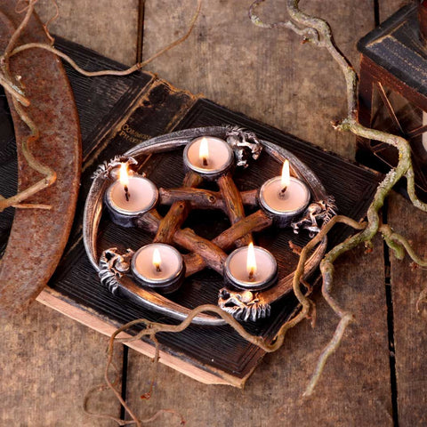 Scythe Pentagram Tealight Holder