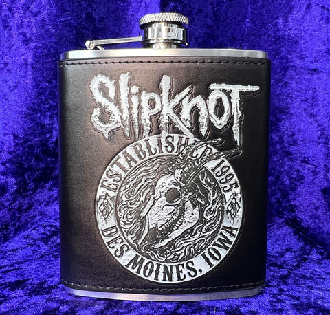 Slipknot Flaming Goat Hip Flask