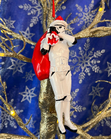 Stormtrooper Santa Sack Hanging Ornament