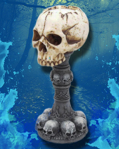 Torch of Torture Skull Tea Light Holder