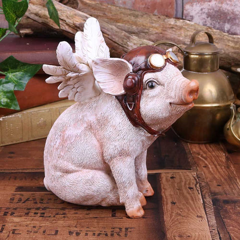 When Pigs Fly Steampunk Pig by Nemesis Now