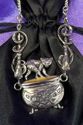 Witches Familiars Cauldron Capers Pendant