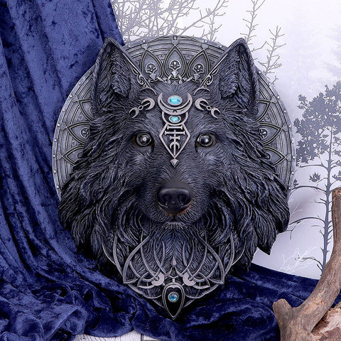 Dark Wolf Moon Plaque