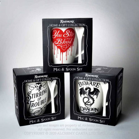 Alchemy You Stir My Blood Mug and Spoon Set