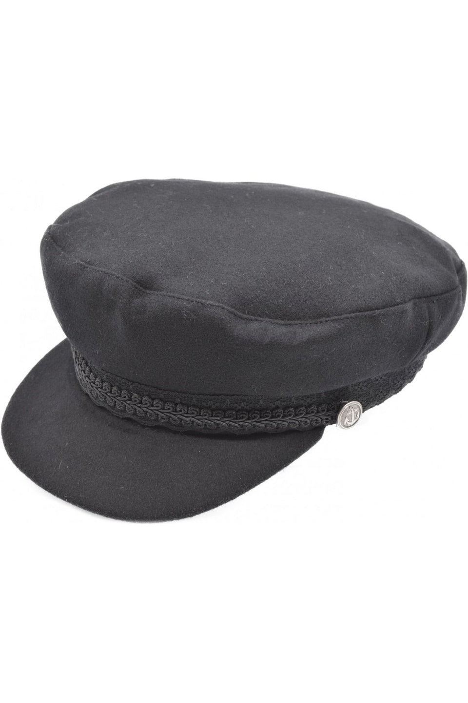Steampunk Captains Hat, Casual Captains Breton Cap - Black | Angel ...
