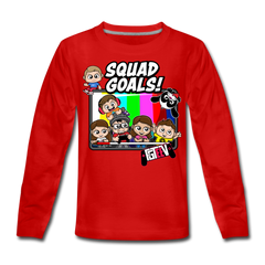 Squad Goals Long Sleeve T Shirt Fgteev Official Store - fgteev roblox kids long sleeve t shirts teepublic