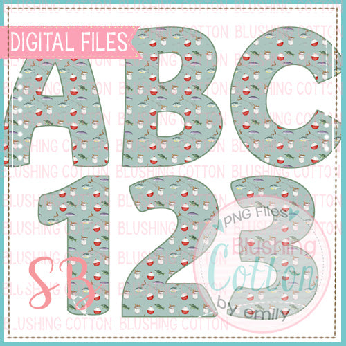FISH COLLAGE ALPHA AND NUMBER BUNDLE BCSB