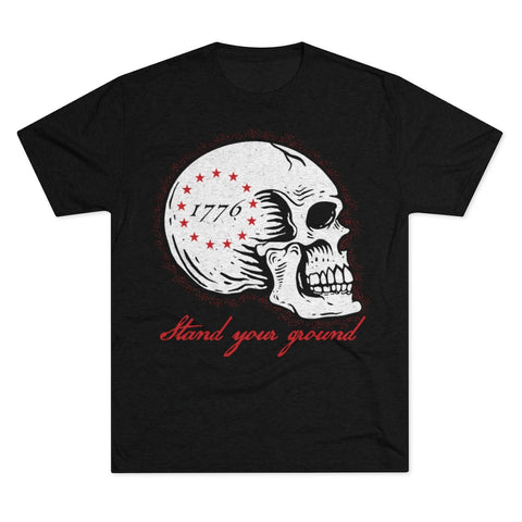 Joe Local "Stand Your Ground" Skull Men's Tri-Blend Crew Tee