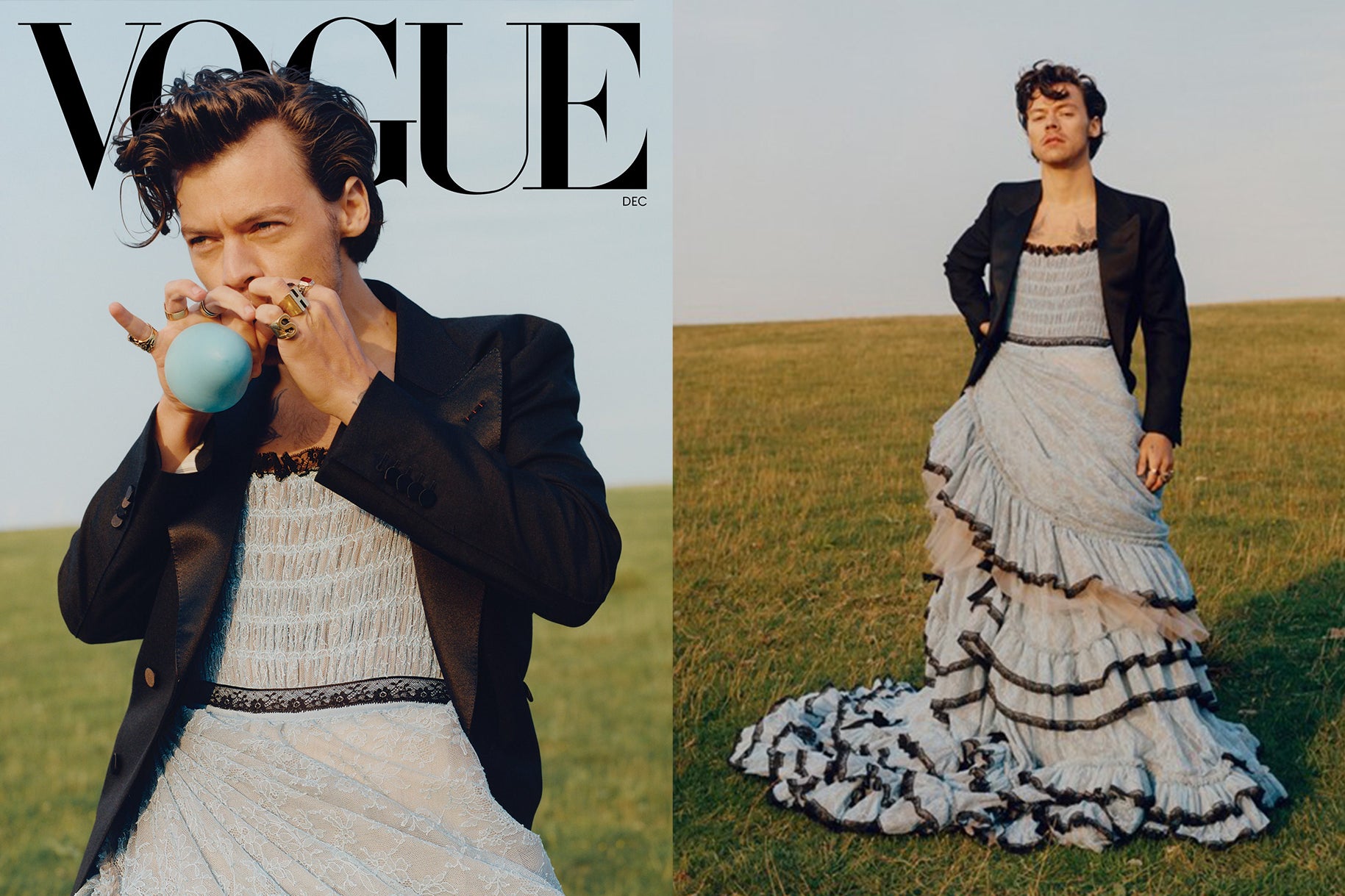 Harry Styles Vogue Cover December 2020 | Photography Tyler Mitchell