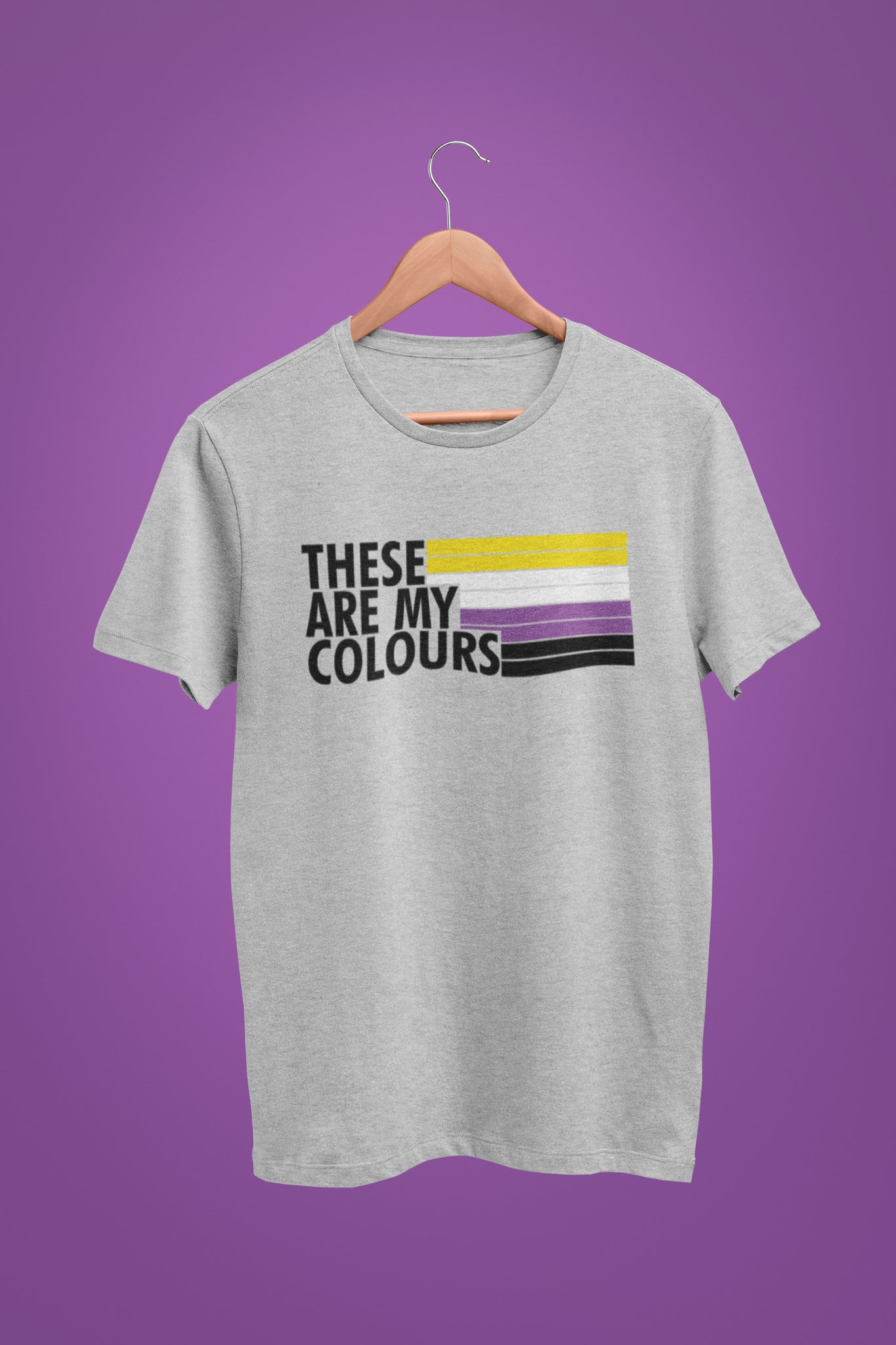 Non Binary Pride Shirt Non Binary Flag T Shirt Rainbow And Co 9397