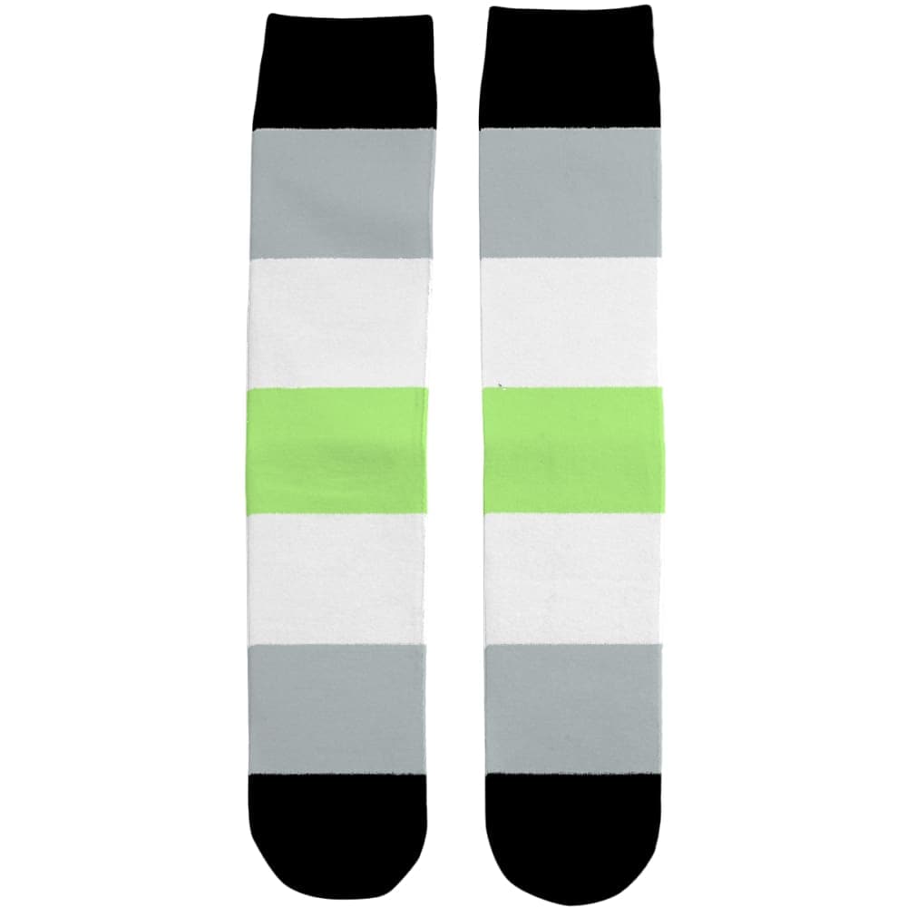 Agender Pride Flag Tube Socks Rainbow Co