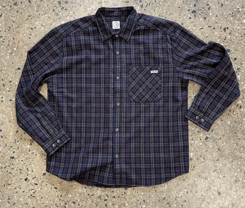 polar long sleeve flannel button up