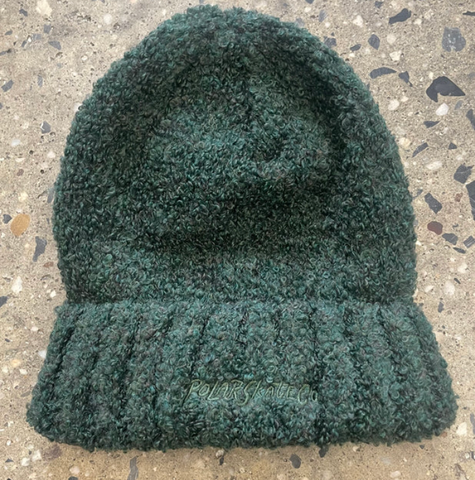 polar skate co fluffy beanie