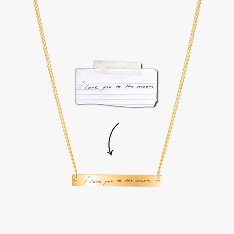 handwriting necklace