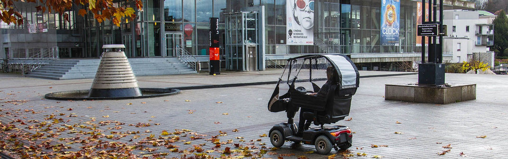 mobility scooter with rain canopy
