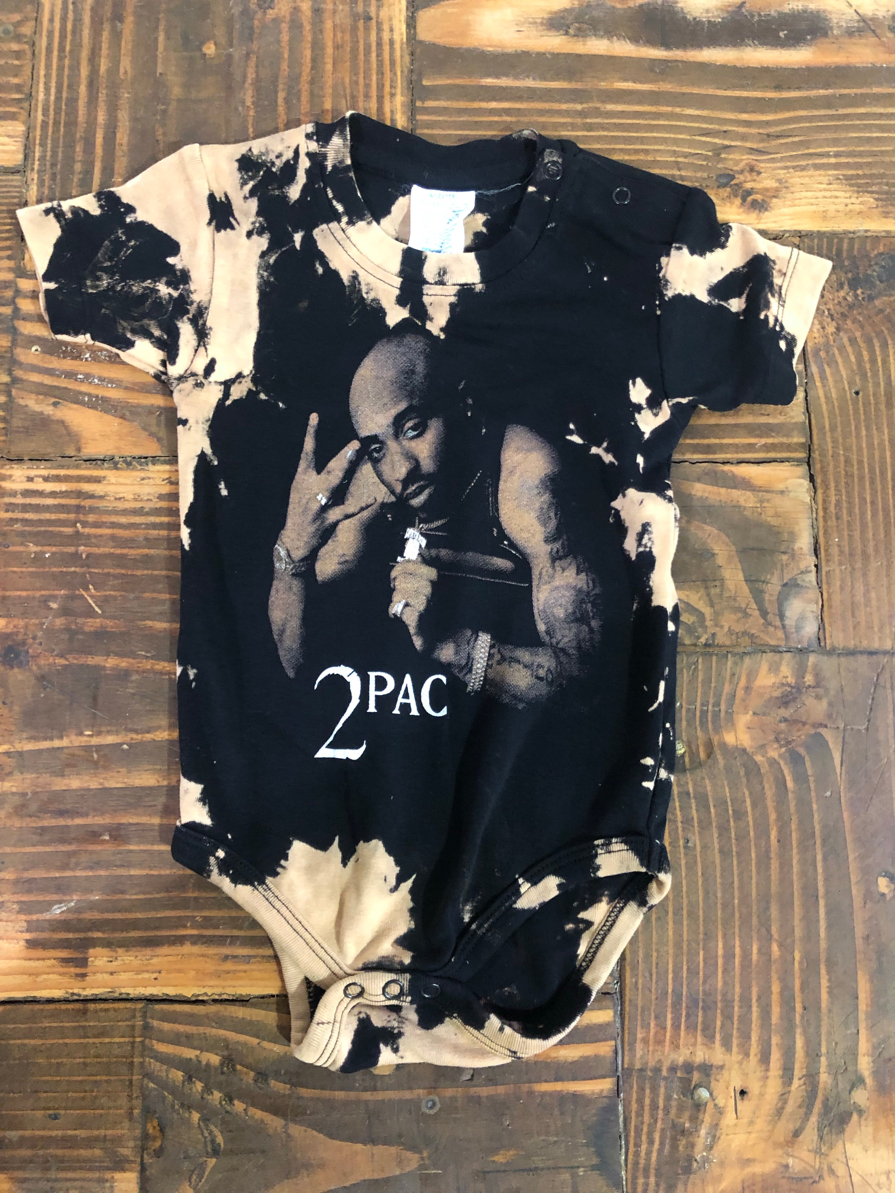 tupac baby onesie