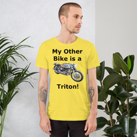 Bella and Canvas Short-Sleeve Unisex T-Shirt: Triton black text
