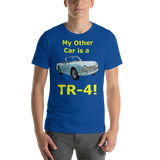Bella and Canvas Short-Sleeve Unisex T-Shirt: TR-4 yellow text