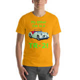 Bella and Canvas Short-Sleeve Unisex T-Shirt: TR-2 green text