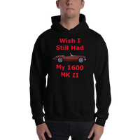 Gildan Hooded Sweatshirt: 1600 Mk II red text