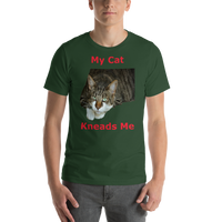 Bella and Canvas Short-Sleeve Unisex T-Shirt: kneads me Domestic red text