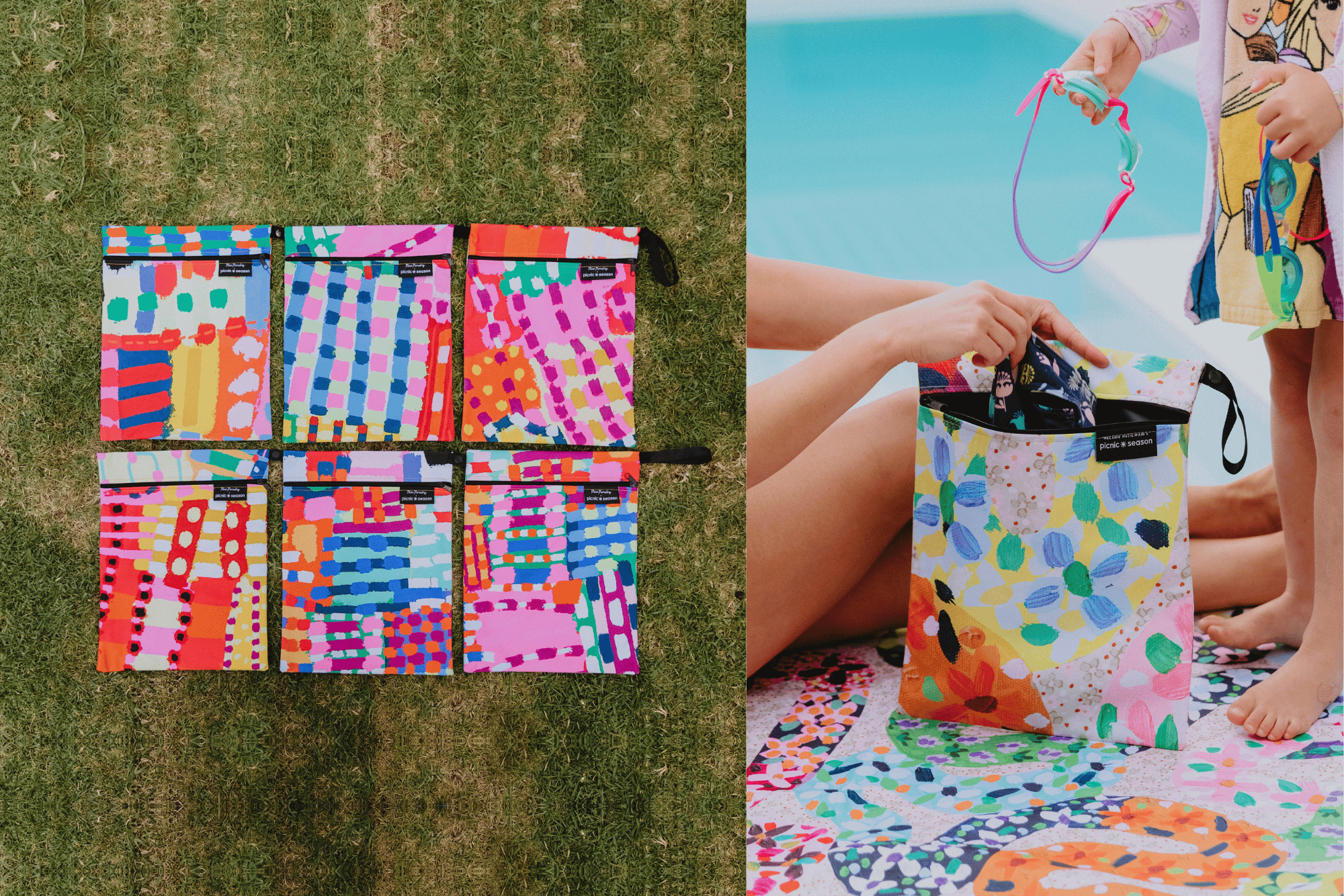 picnic season wet thngs bags