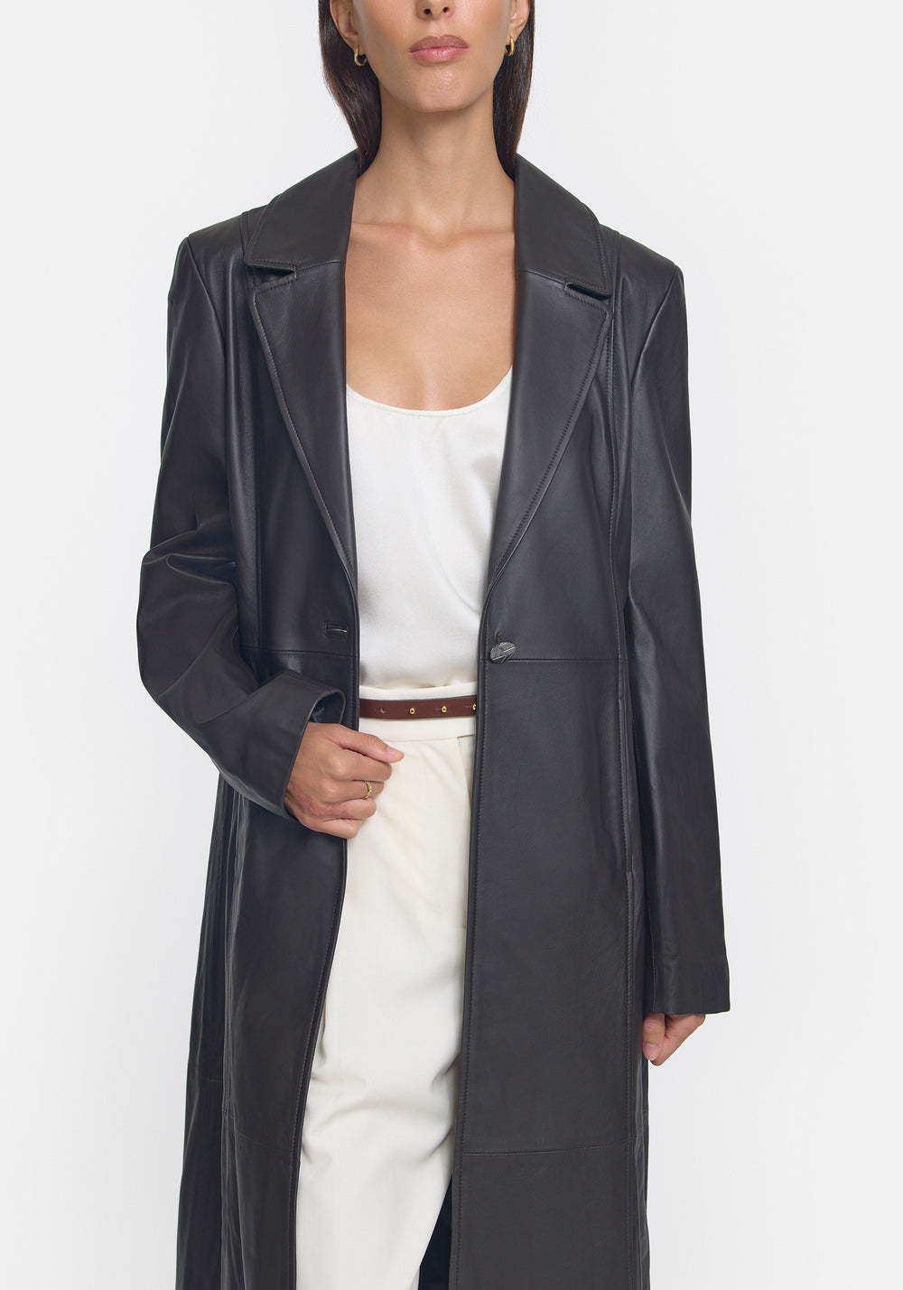 Lottery Leather Trench-4