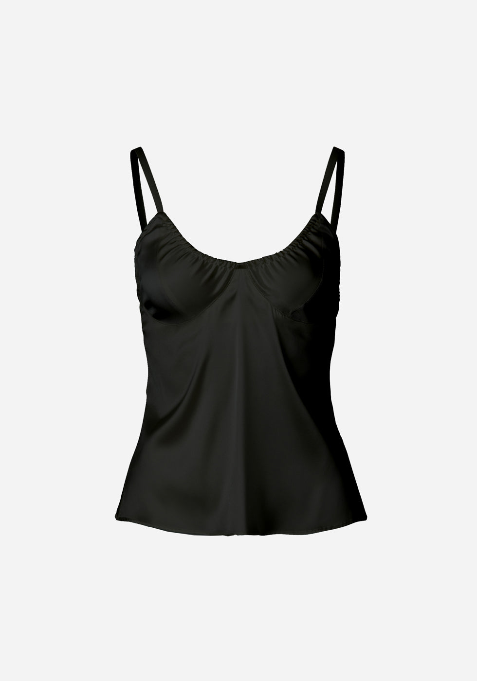Silk Satin Camisole Black｜Buy Now and Enjoy Discount Offers