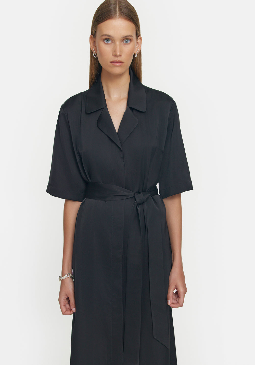 Juilliard Shirt Dress IN BLACK | DRESSES | VIKTORIA & WOODS - Viktoria ...