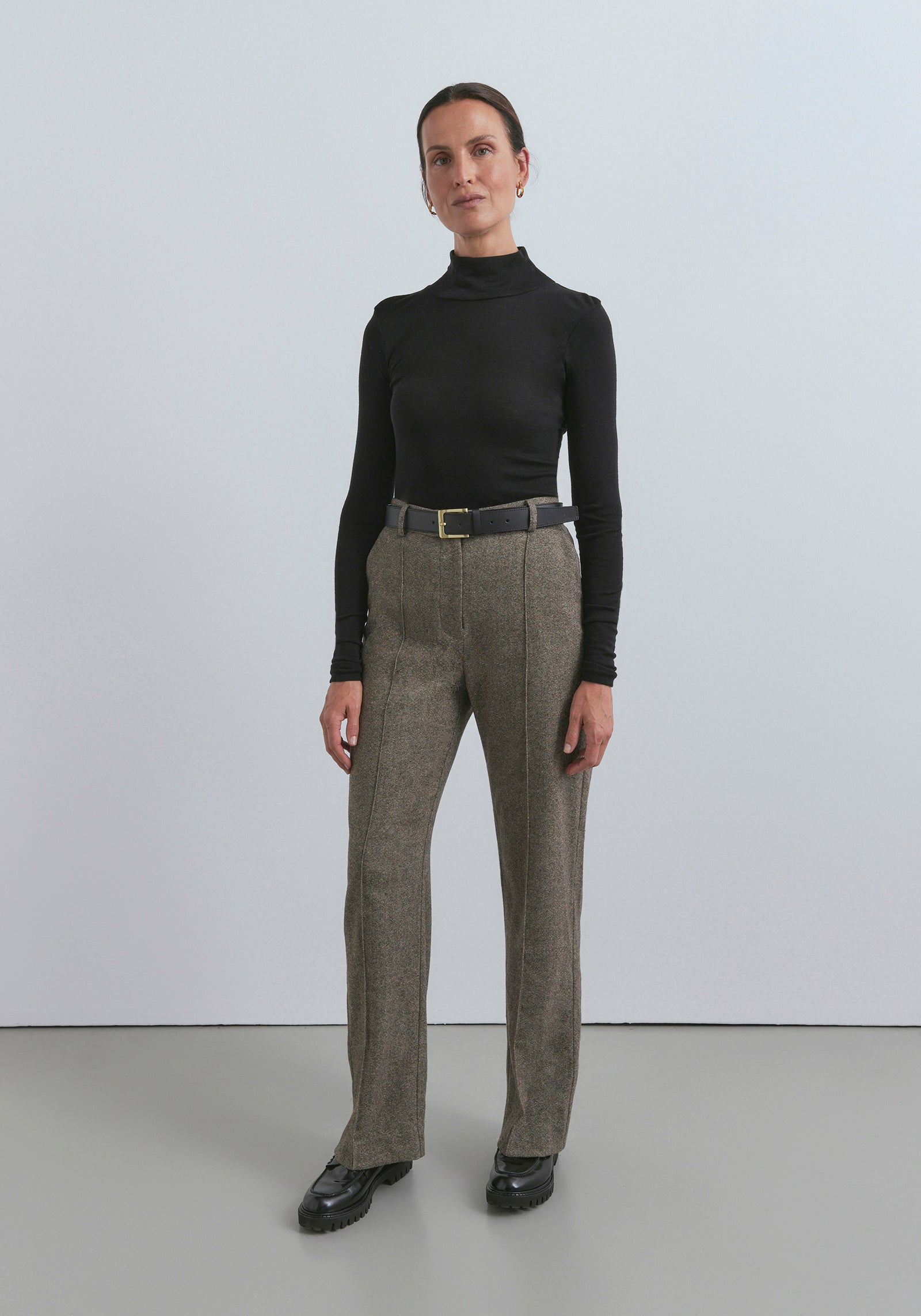 Grey Wool Trousers | MAHALA