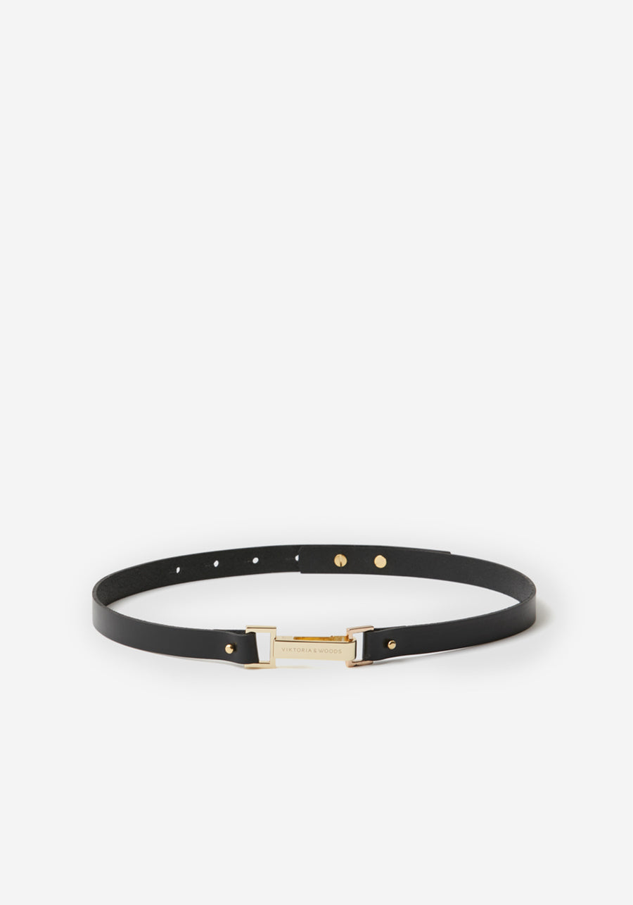 HALSTON BELT IN BLACK | ACCESSORIES | VIKTORIA & WOODS - Viktoria & Woods