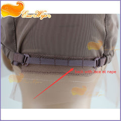 adjustable straps inside wig 