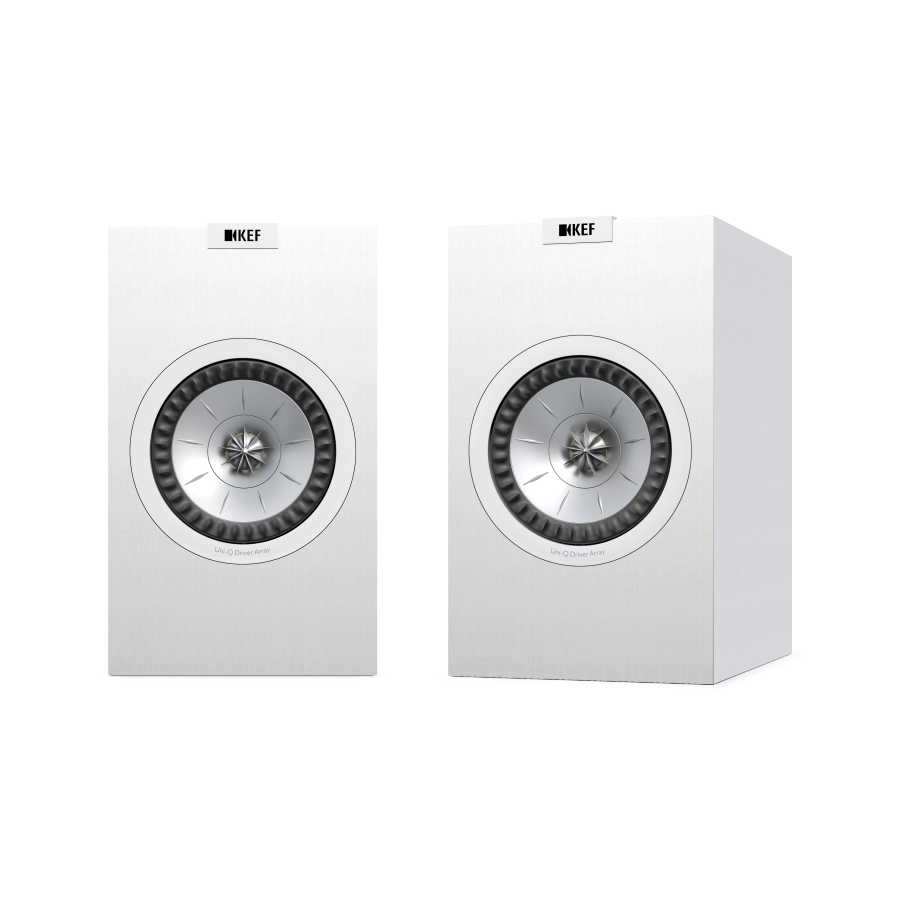 帯電防止処理加工 KEF Q150 ブックシェルフスピーカー (1対、 ホワイト