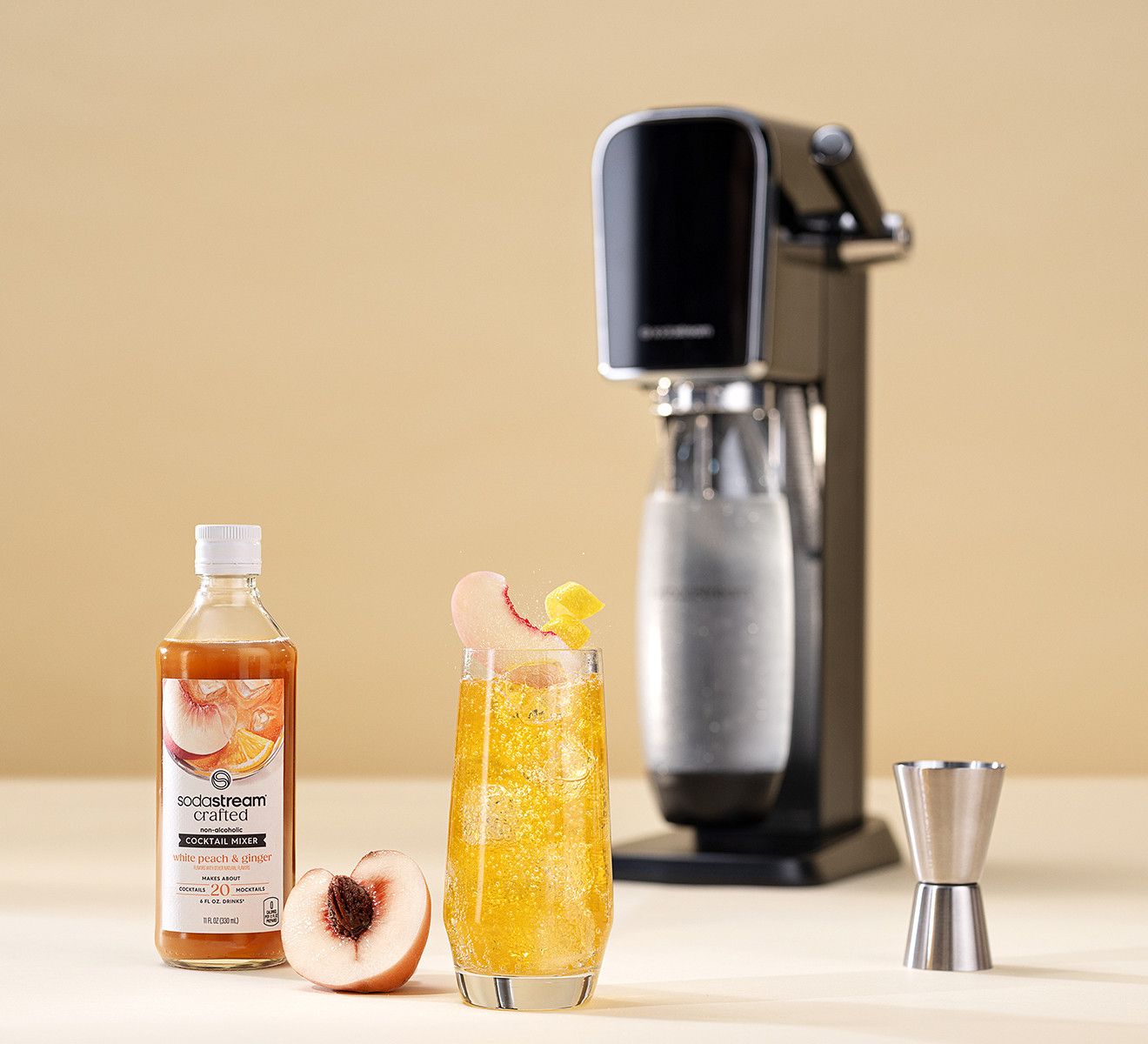 White Peach and Ginger cocktail mixer

