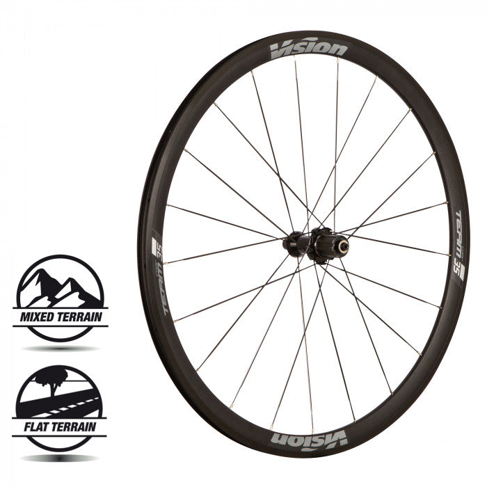 vision team 35 comp road clincher wheelset