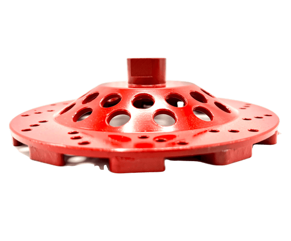 Premium Red Teardrop 1820 Grit Super Aggressor™ Cup Grinding Wheel Fo 