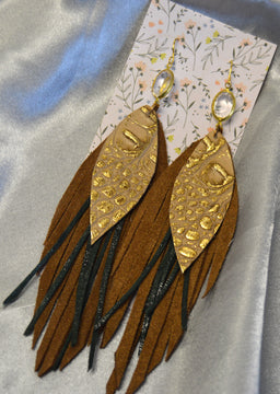 Golden Fringe Earrings