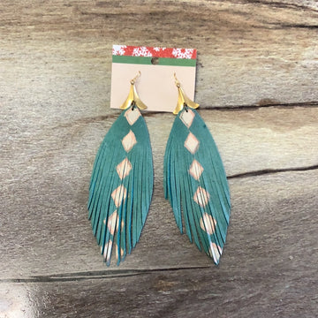 Turquoise Diamond Canyon Earrings