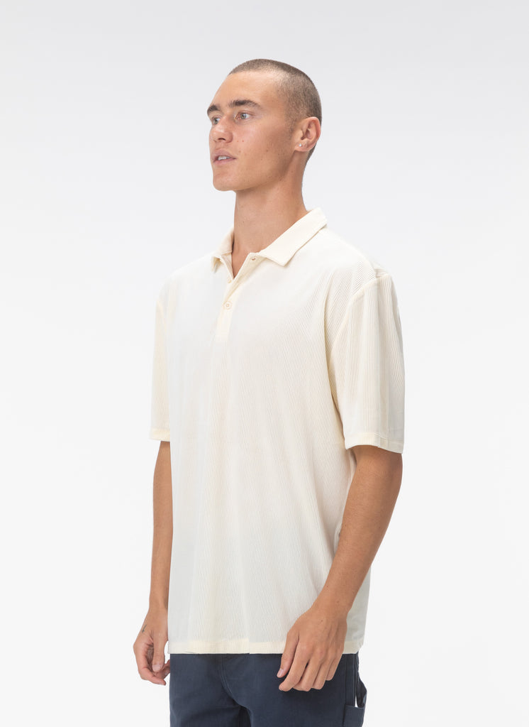 Velour Cord Polo Lemon – Barney Cools