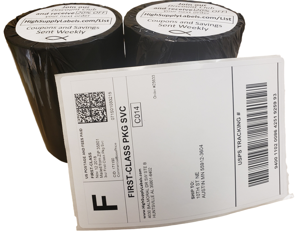 USPS UPS 6 Rolls Direct Thermal Shipping Label 4x6 Dymo ...