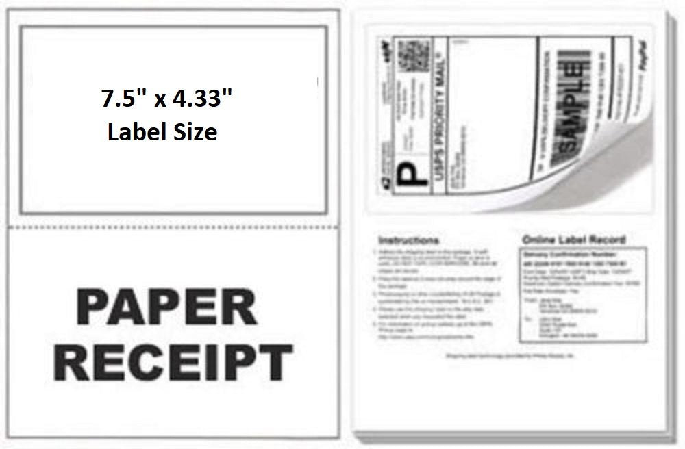 1000 Laser Ink Jet Labels Click N Ship With Peel Off Receipt Perfect For Usps Business Industrial Kominkistyl Address Labels