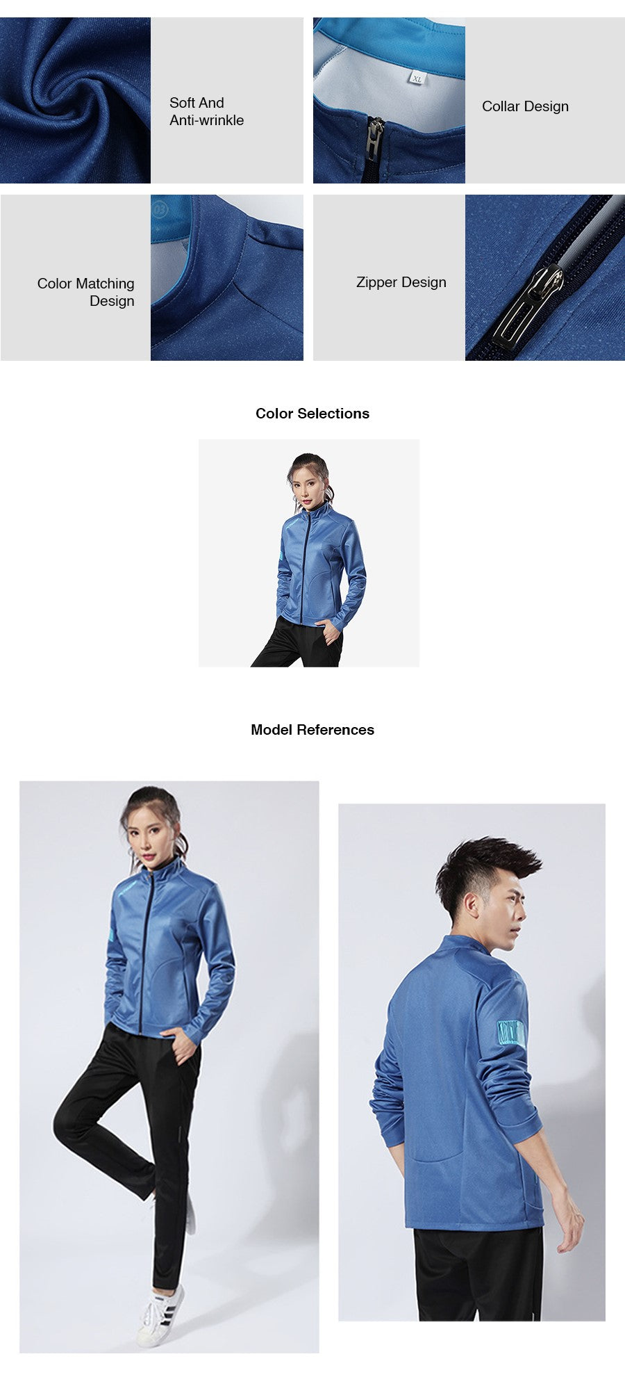 Training Jacket in Blue