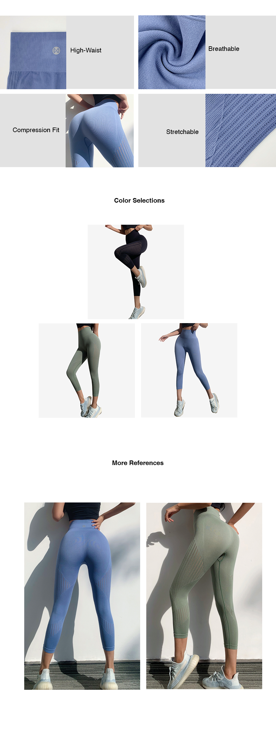 Laser Stripe Cut Sports Legging