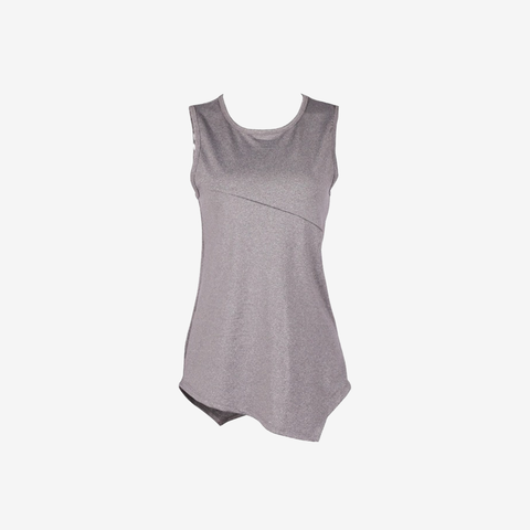 JagaBall Asymmetrical Hem Cut Tank Top