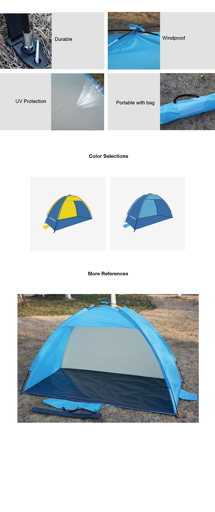 YTR Outdoor Tent (210*210*130cm)