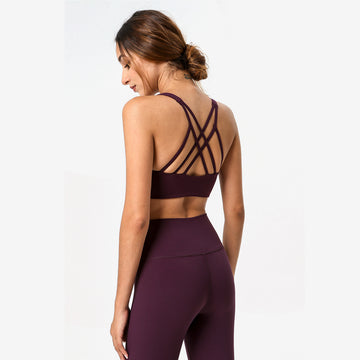 Iron Fairy Breathe-in Strappy Open Back Active Bra