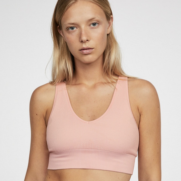 Strappy Knitted Active Sports Bra