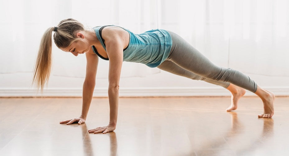 Plank pose helps in engaging your core