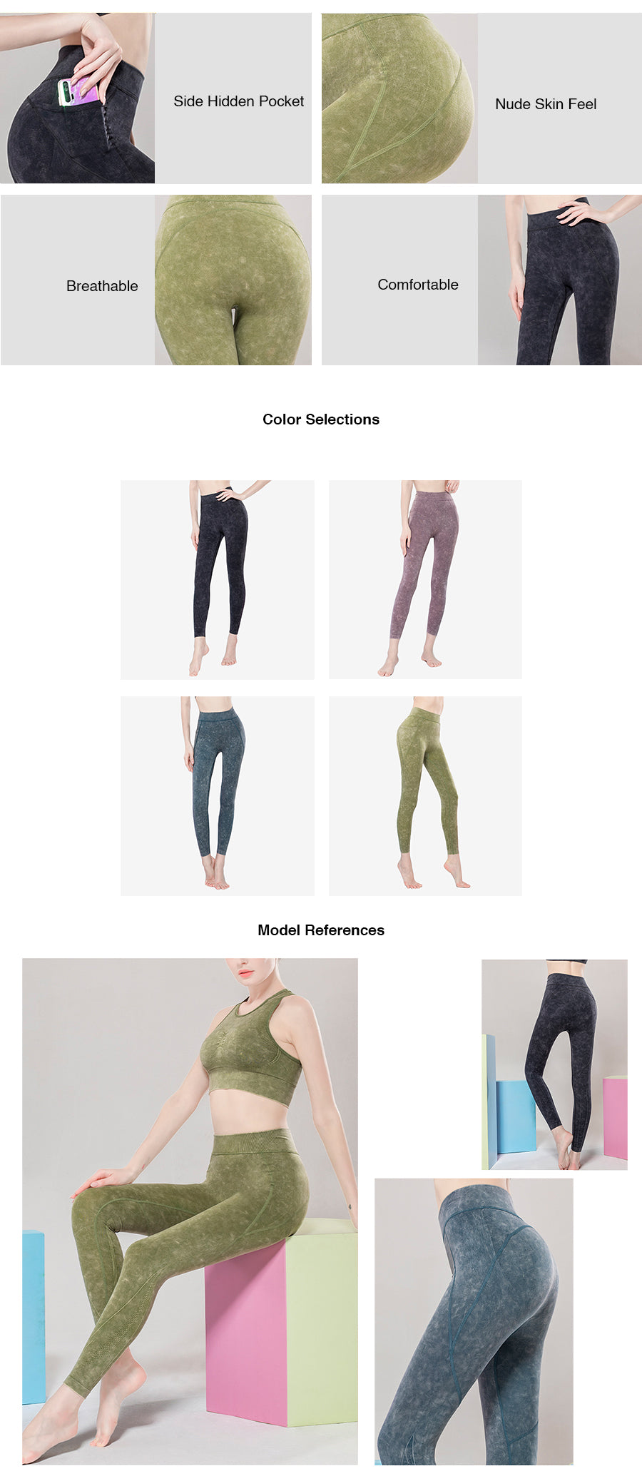 High Rise Vintage Wash Legging